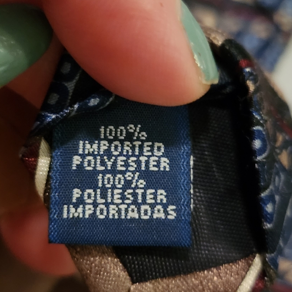 David Taylor Men's Neck Tie Made in USA Brown /Blue /Red - Picture 3 of 6